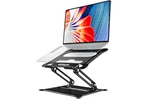 Urmust Laptop Notebook Stand Holder, Ergonomic Adjustable Ultrabook Stand Riser Portable with Heat-Vent Compatible with MacBo