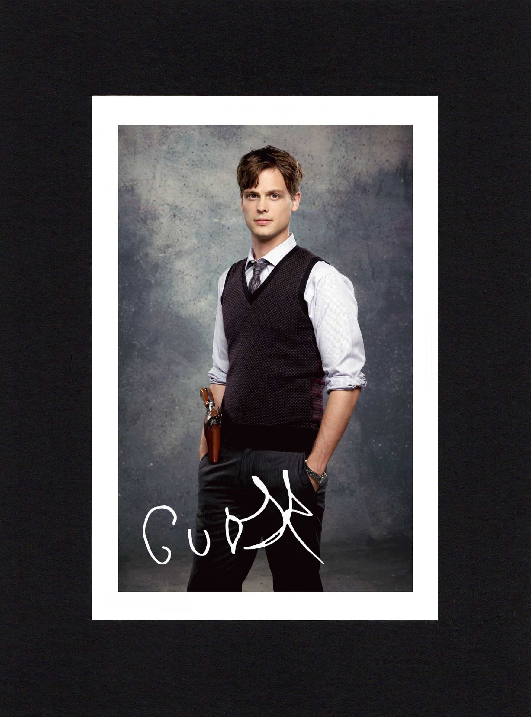 MATTHEW GRAY GUBLER Signed 8x6 Inch Mounted Photo Print Pre Printed Signature Criminal Minds - Autograph Gift, Ready To Be Framed