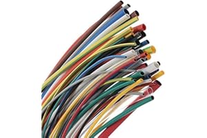 MAXWEL MANUFACTURING High Heat Shrink Tubing Tube - 2:1 Heat Shrink Ratio Flame Retardant 9 Color 6 Size 162 PCS in Transparent Plastic Box (2019 New Packing Design)