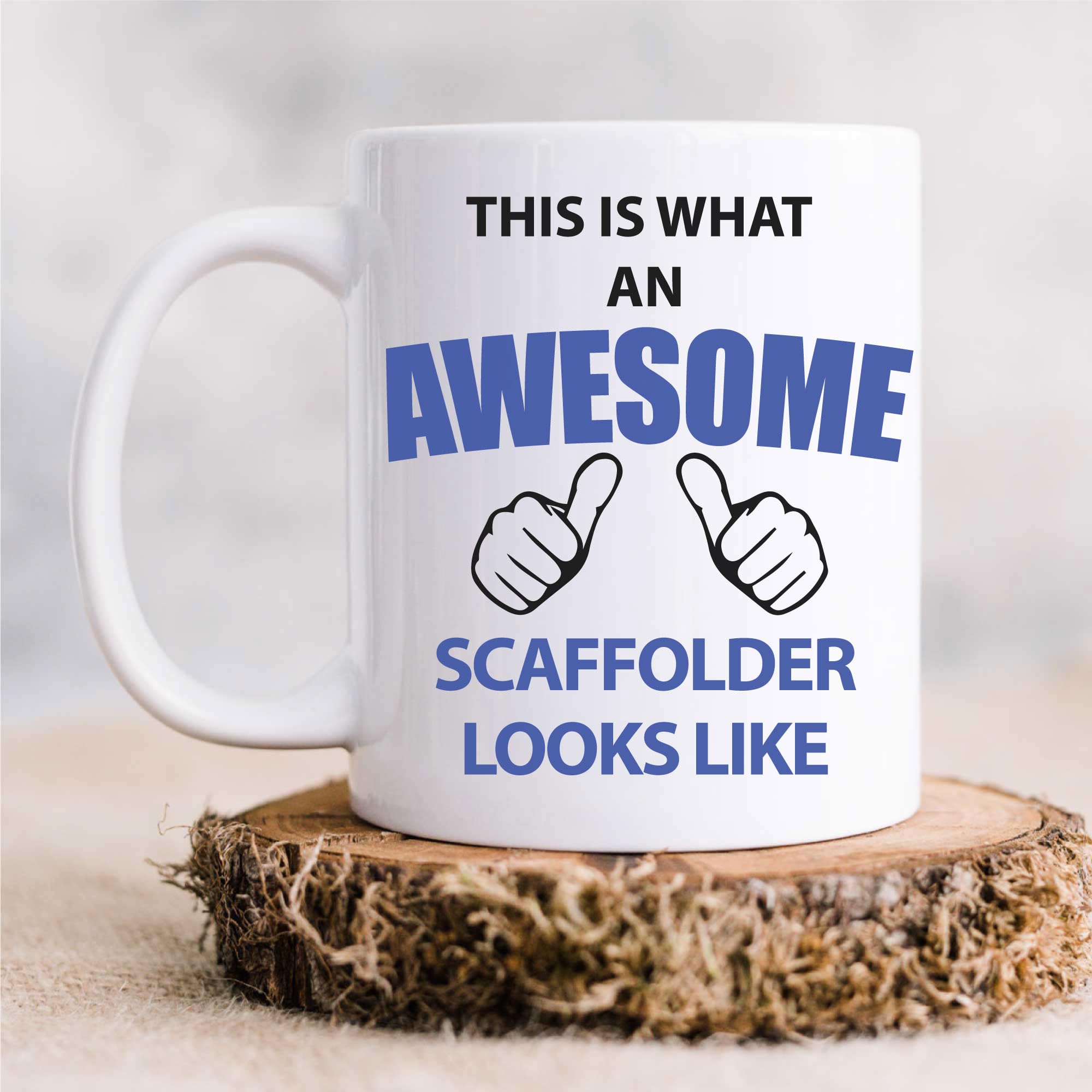 60 Second Makeover Limited This is What an Awesome Scaffolder Looks Like Mug Present Scaffolder Gift Cup Birthday Christmas Scaffolding Accessories Construction Gift