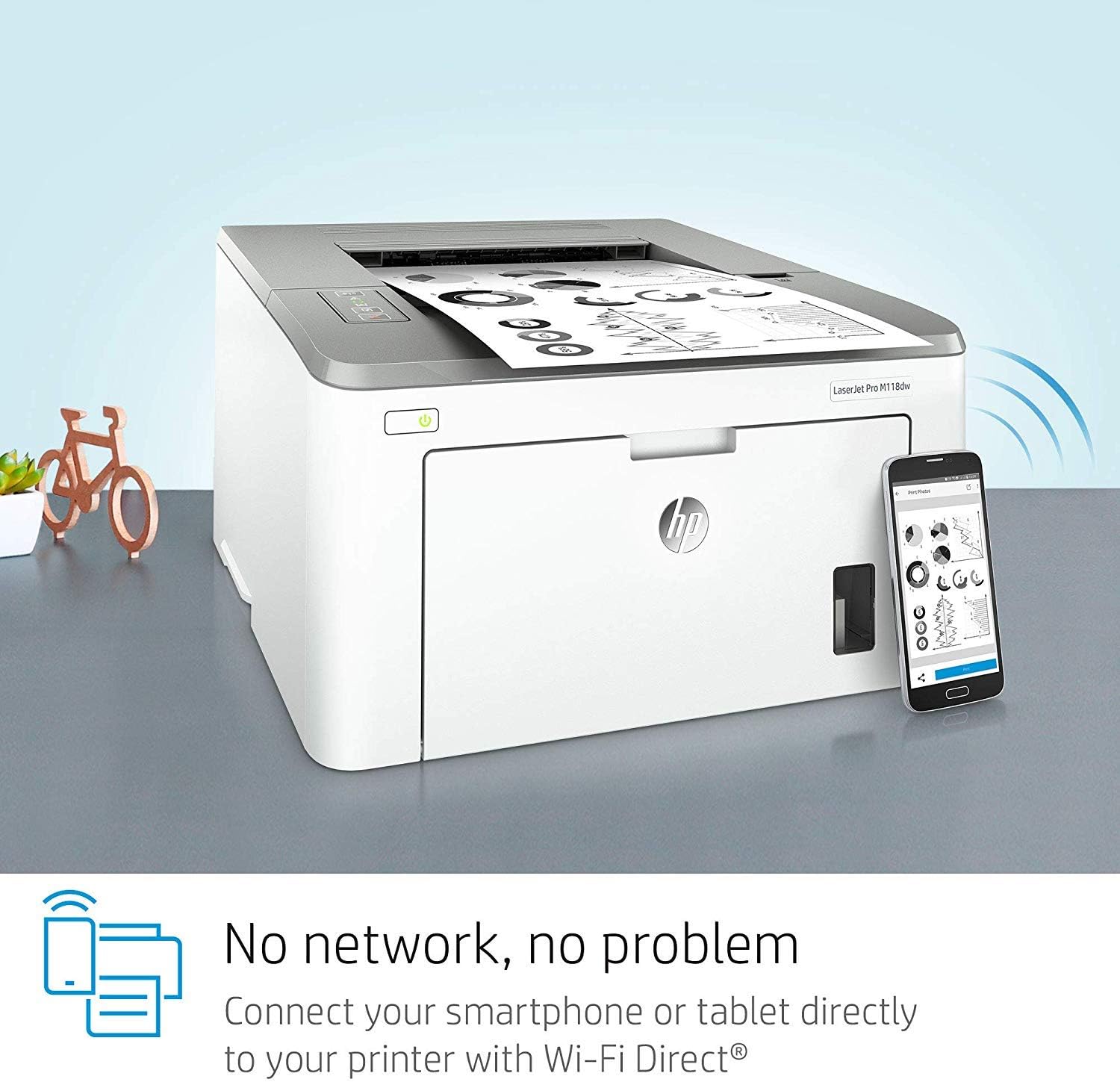 HP Laserjet Pro M118dw Wireless Monochrome Laser Printer w/ twoSided