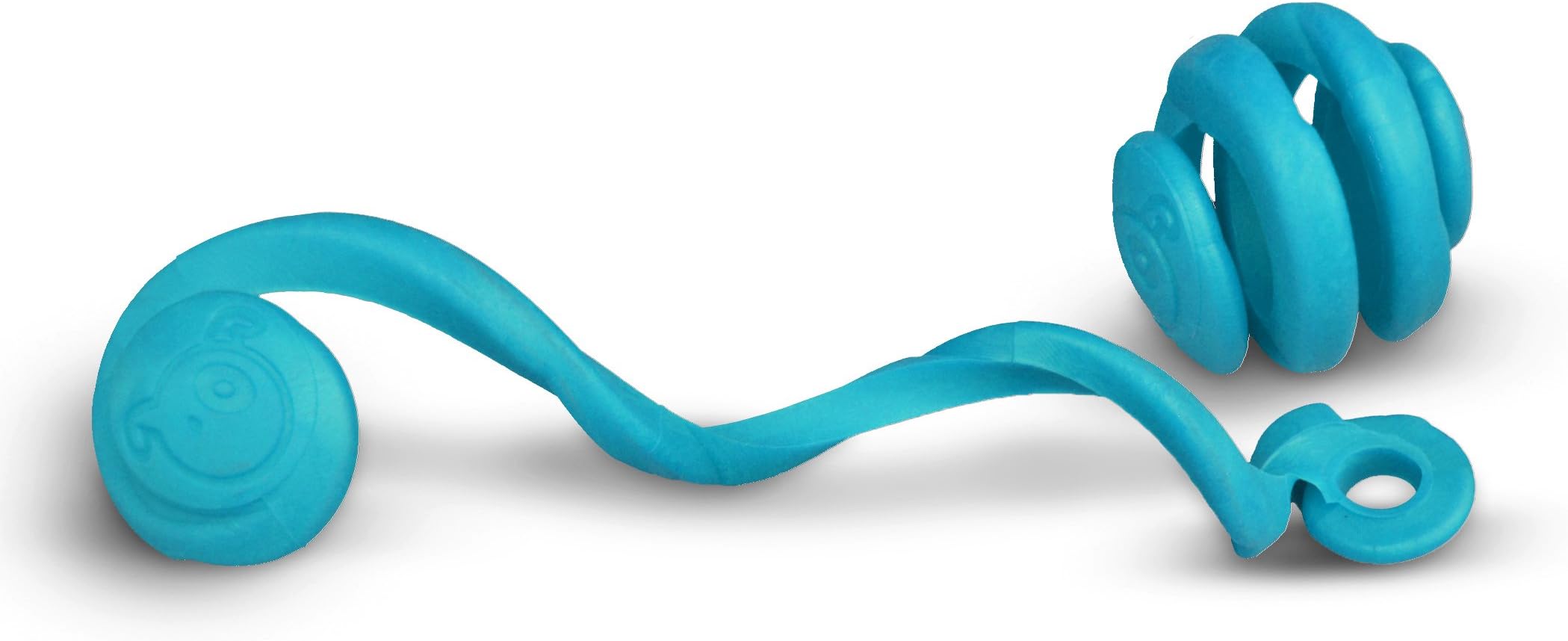 Zigoo Pets - Boing Dog Tug Toy Blue - Small - 2.5"