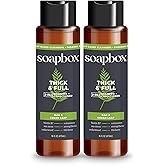 Soapbox Men's Thick and Full 2 in 1 Shampoo and Conditioner Men, Natural Mens Shampoo and Conditioner, Oak & Cedar Leaf, 16oz