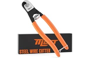 AMERICAN MUTT TOOLS Mutt Tools Steel Cable Cutters – Cable Cutters Heavy Duty for Steel Wire Rope – Cuts Wire Up to 5/32” in Diameter – Cuts Railing, Bicycle Brake Lines and Trucker Seals
