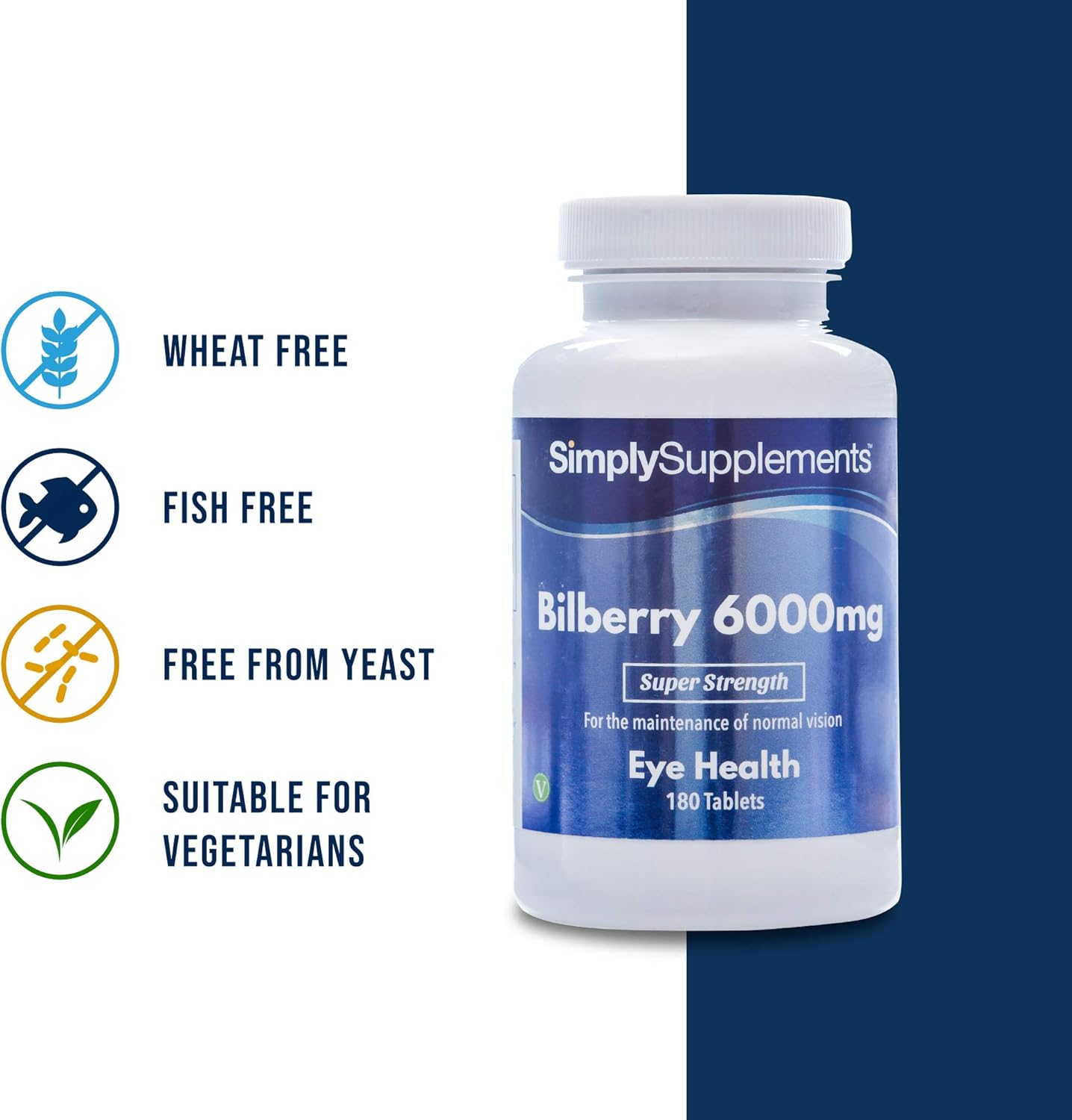 Bilberry Plus Extract 6,000mg, 180 count (Pack of 1) - Image 4