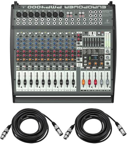 Amazon.com: Behringer Europower PMP4000 Powered Mixer - 16