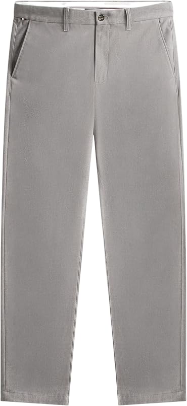 Chino Homme Denton Brushed Marl Straight Fit, Gris (Hydrogen Grey), 33W/36L — photo 1 sur 4