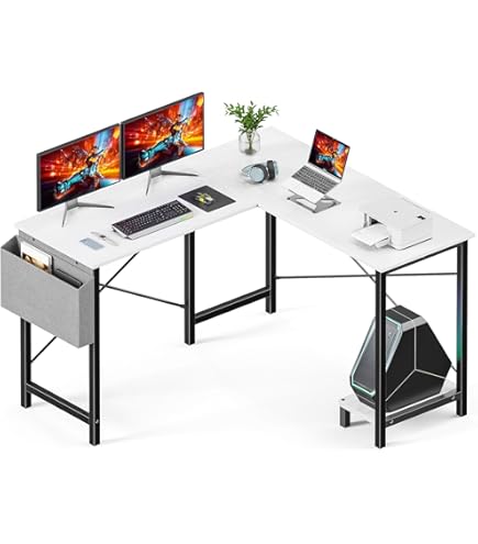 Amazon.com: Sweetcrispy L Shaped Computer Desk - Gaming Corner 50