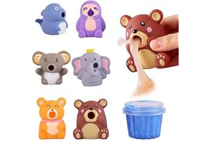 Puking Sucking Stress Relief Balls,Funny Slime Vomiting Squeeze Toy,Animal Squishies Toy,Cute and Gross Prank SquishiesToy,No