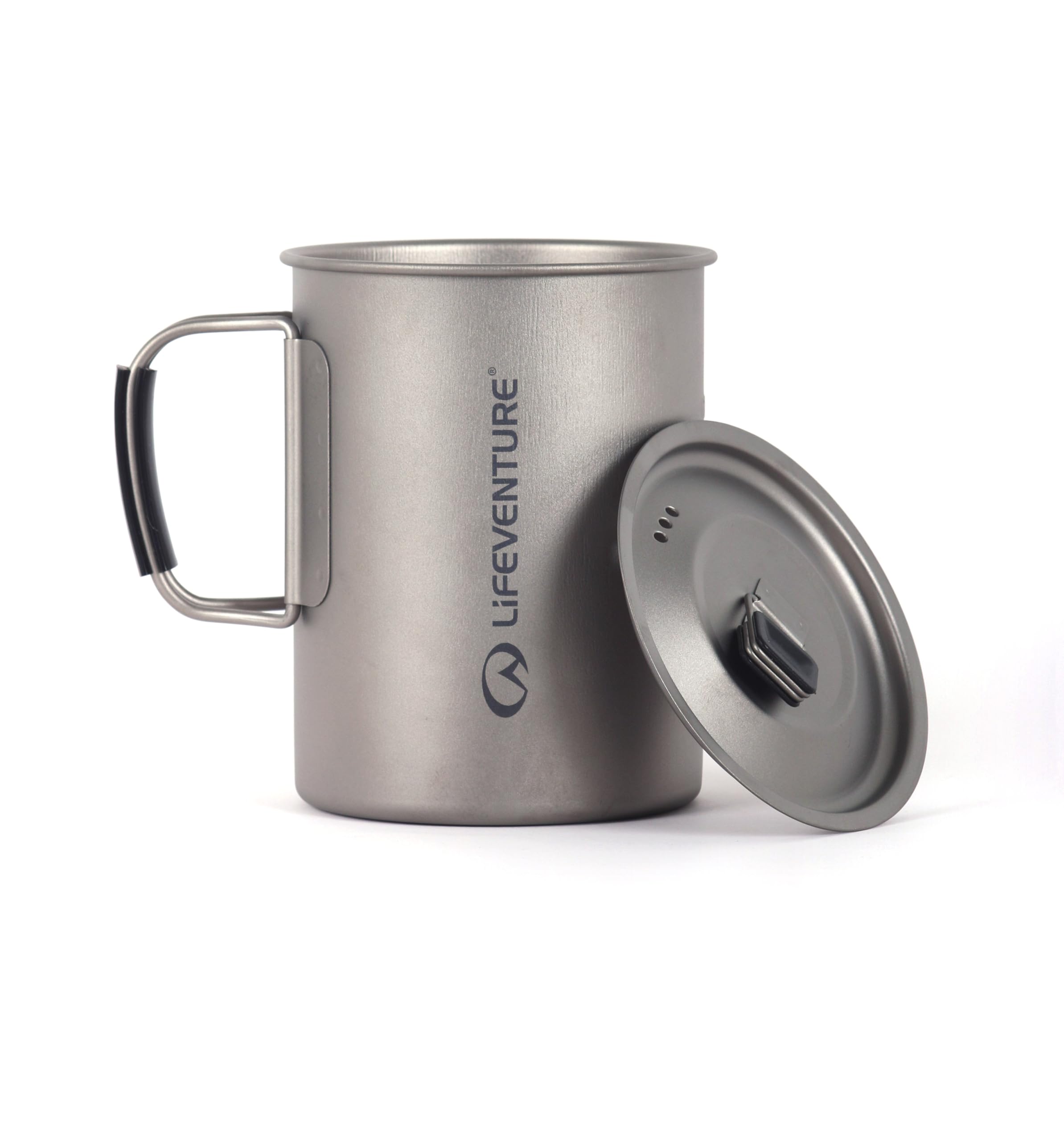 Lifeventure Superlight Titanium Cooking Pot with Folding Handles & Ventilated Lid