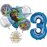 TMNT Theme 3rd Birthday Party Supplies Ninja Turtle Mayhem Balloon Bouquet Decorations