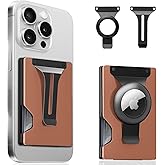 Magnetic Phone Wallet with Apple MagSafe - Metal Card Holder with AirTag Holder, RFID Blocking & Money Clip Mag Safe Wallet for iPhone 16 15 14 13 12 Pro Max/Pro/Plus/Mini