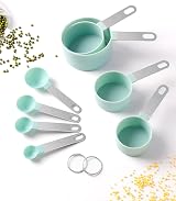 YC Kitchen Measuring Cups and Spoons Set of 8 Stainless Steel Handle view 7