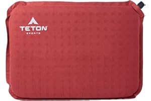 TETON SPORTS Teton Camping Seat Cushion; Stadium Seat; Office Chair; Car Pad; Inflatable, Redwood