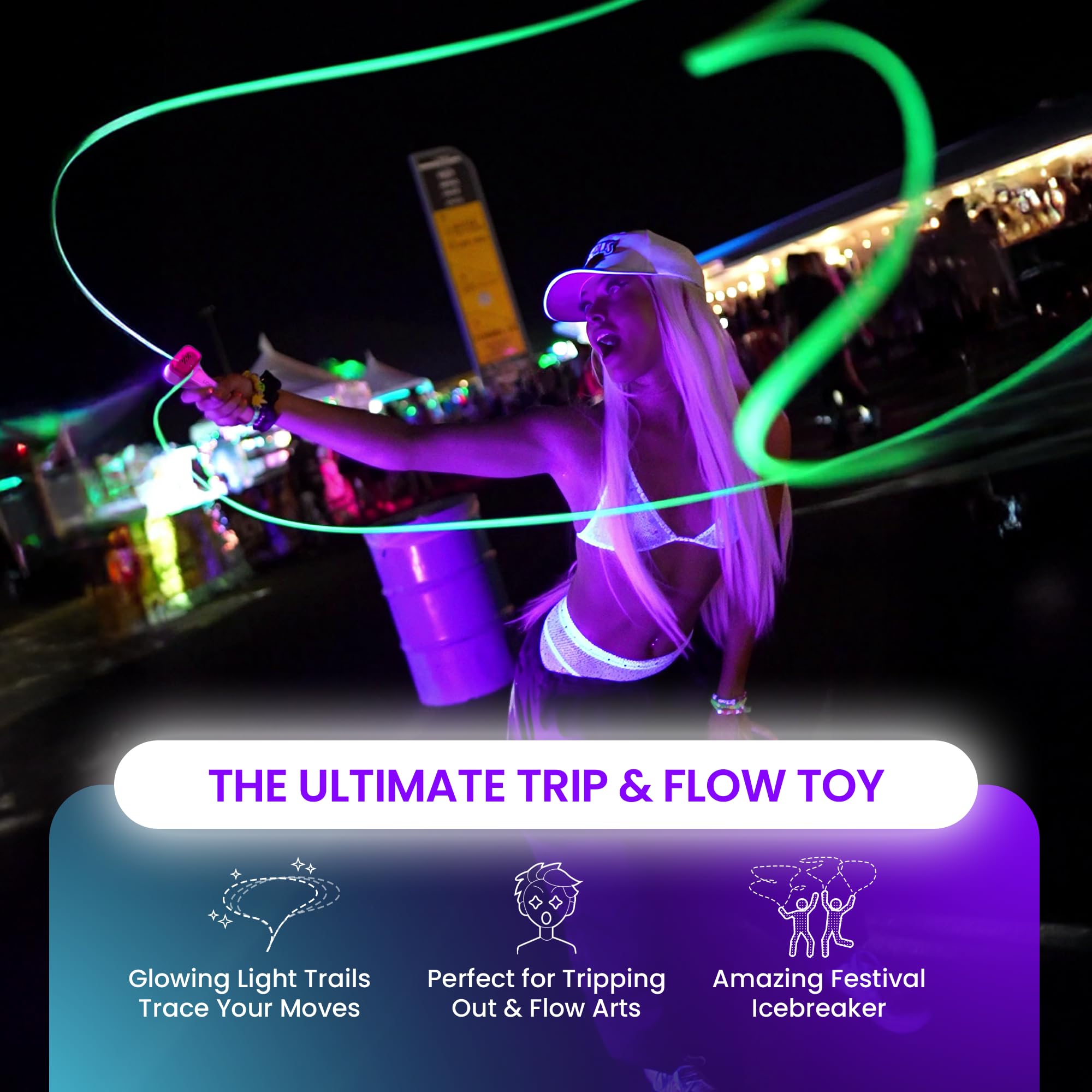 Loop Lasso NANO - Viral Glow in the Dark String Toy - 100+ Tricks, Beginner-to-Pro - Stocking Stuffers for Teen Boys, Christmas Gift for Boys 8-13+, Cool Gadgets for Kids & Adults