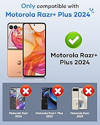 ATATOO for Motorola Razr+ Plus 2024 Case with Card