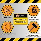GTSE 100mm x 5m Black Anti Slip Tape High Traction Non Skid Tape view 5