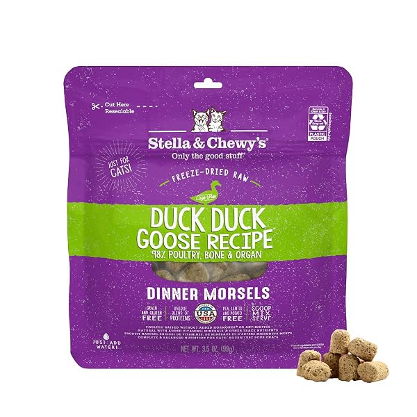 STELLA & CHEWY’S FREEZE-DRIED RAW CAT DINNER MORSELS...