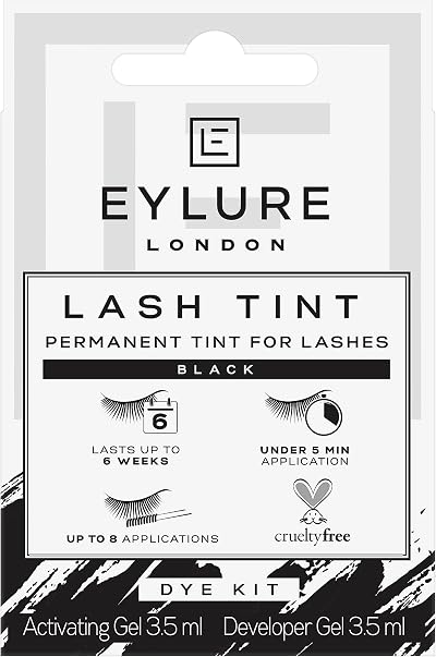 Eylure Lash Tint Black Pro-Lash Silver Nitrate Dye 10 Minute Application