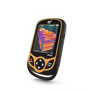 Thermal Imaging Camera, Portable Infrared Camera with 3.2" Full Angle TFT Display,Infrared Image Resolution 220 x 160-Temperature Measurement Range -4°F to 572°F,Pocket-Sized IR Thermal Imager, HT-A1