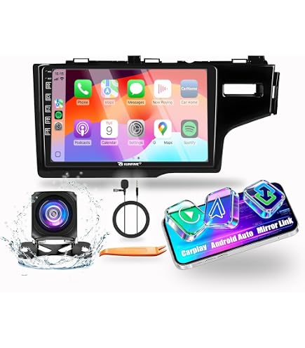 Amazon.com: Kunfine CarPlay Android Auto Navigation Stereo GPS