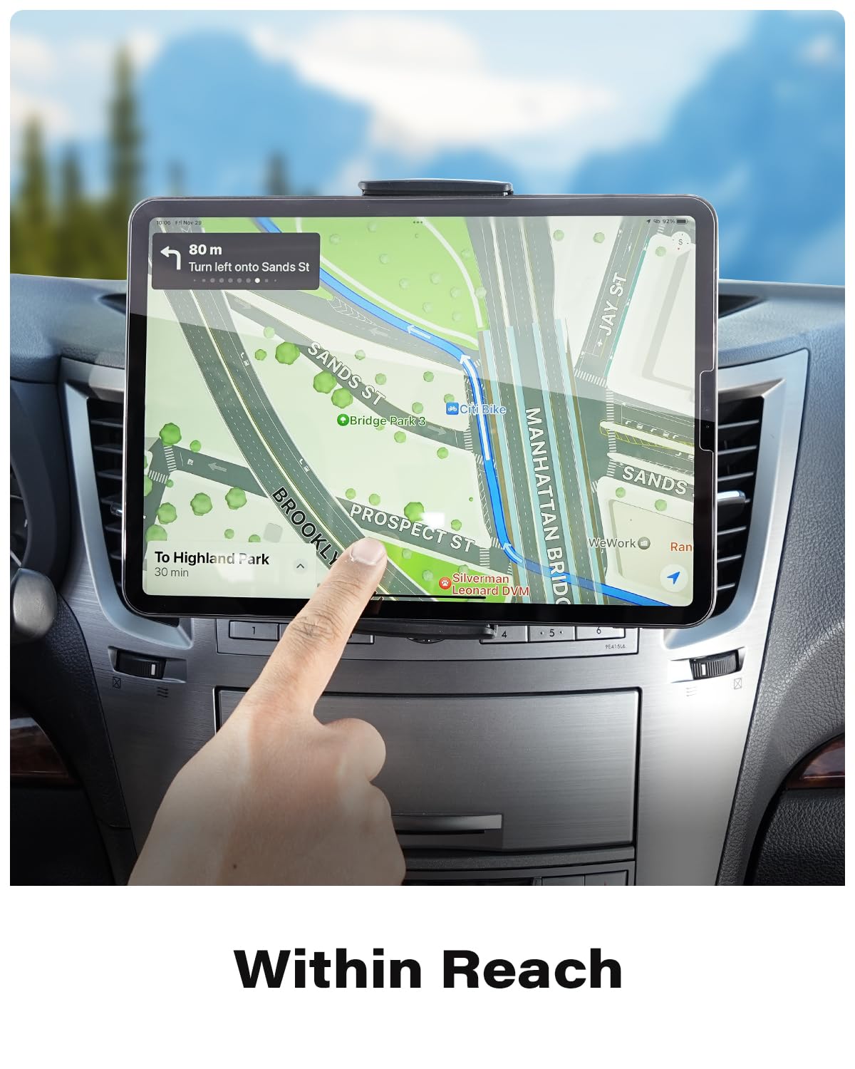 APPS2Car for Sturdy iPad Holder for Car CD Slot Tablet Mount, 2-in-1 Universal 4.7-11