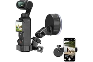 Suction Car Mount for Insta360 X4 Air X5, for DJI OSMO Pocket 4/3 Action 6 Pro OSMO 360 Go Ultra Camera Accessories, Mobile P