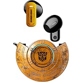 Transformers Earbuds T31, Bluetooth Wireless Gaming Earbuds with Mic, Low Latency in Ear Earbuds, Passive Noise Cancelling, HiFi HD Calling, Game/Music Modes (Bumblebee Yellow)