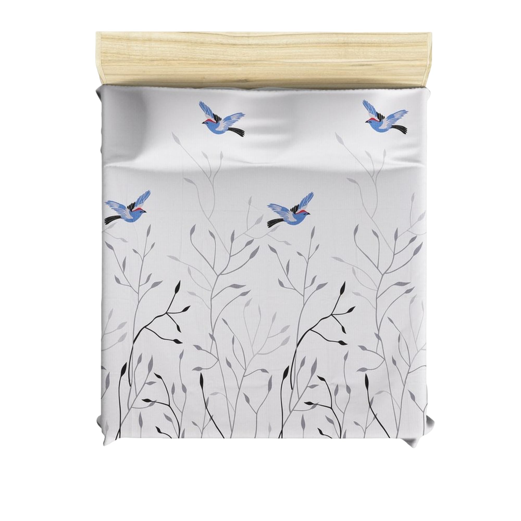 WELL HOME MOBILIARIO & DECORACIÓN Duvet Cover Set + 2 Pillowcases 240 x 220 cm White Blue Grey