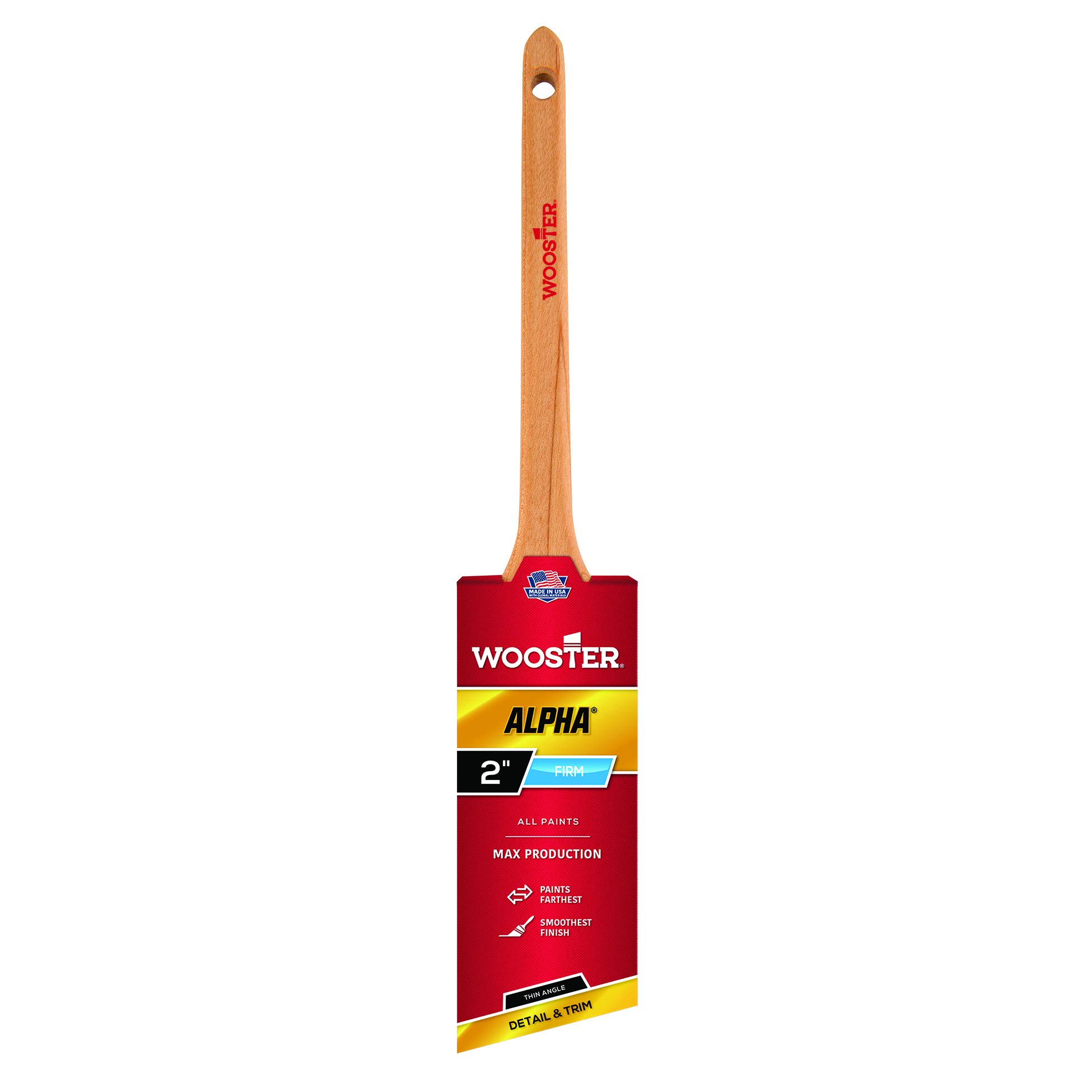 Wooster Brush 4230-2 Alpha Thin Angle Sash Paintbrush, 2-Inch Size