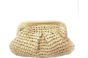 DIVCIDLC Straw Clutch Handbag Cloud Riched Purse Chain Shoulder Crossboby Bag Designer Straw Evening Bag