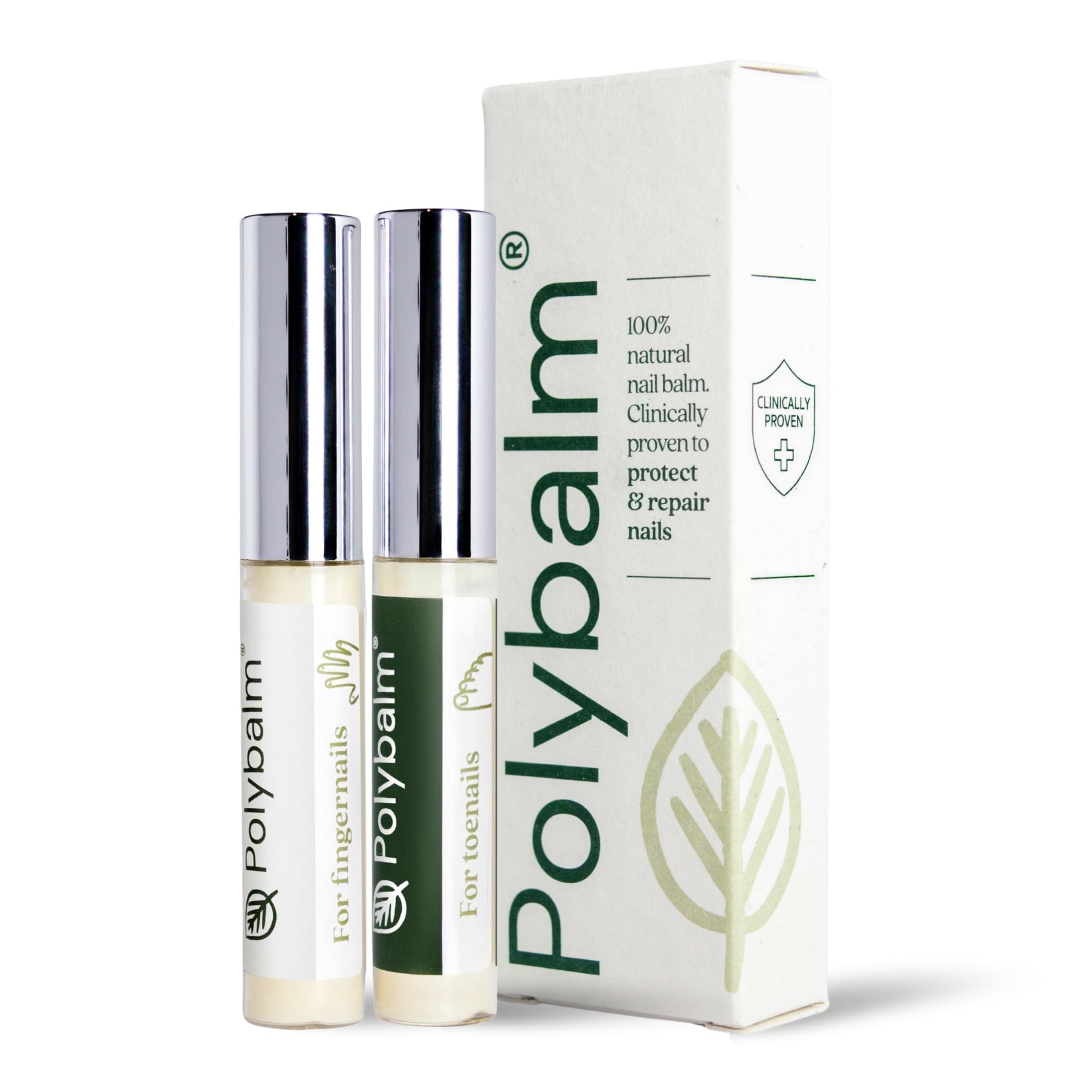 Polybalm Topical Nail Application | Scientifically Tested and Proven | Only Pure Plant Based Ingredients | Made by a Trusted UK Company | Nail Health Treatment Balm