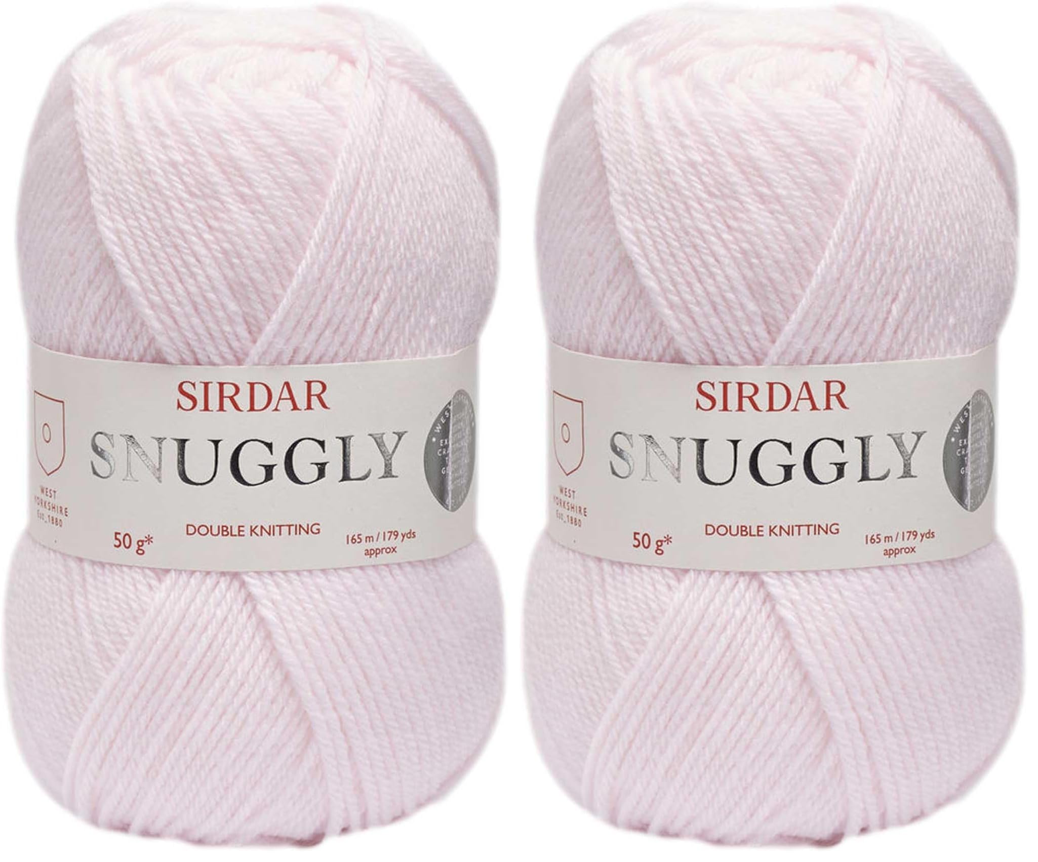 Sirdar Snuggly DK Double Knitting, Pearly Pink (302), 50g (Pack of 2)