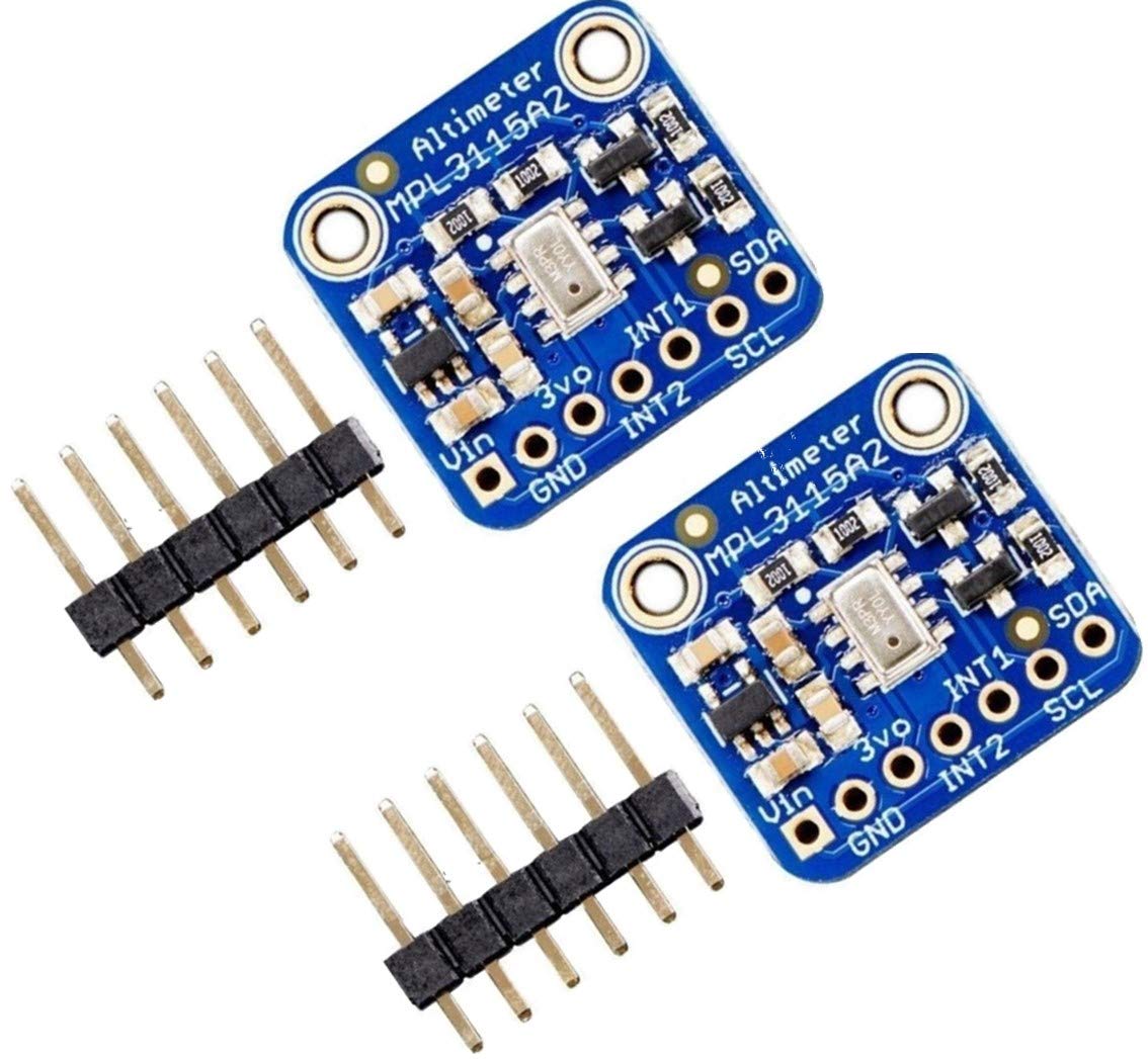 TECNOIOT 2pcs MPL3115A2 IIC I2C Intelligent Temperature Pressure Altitude Sensor Module V2.0