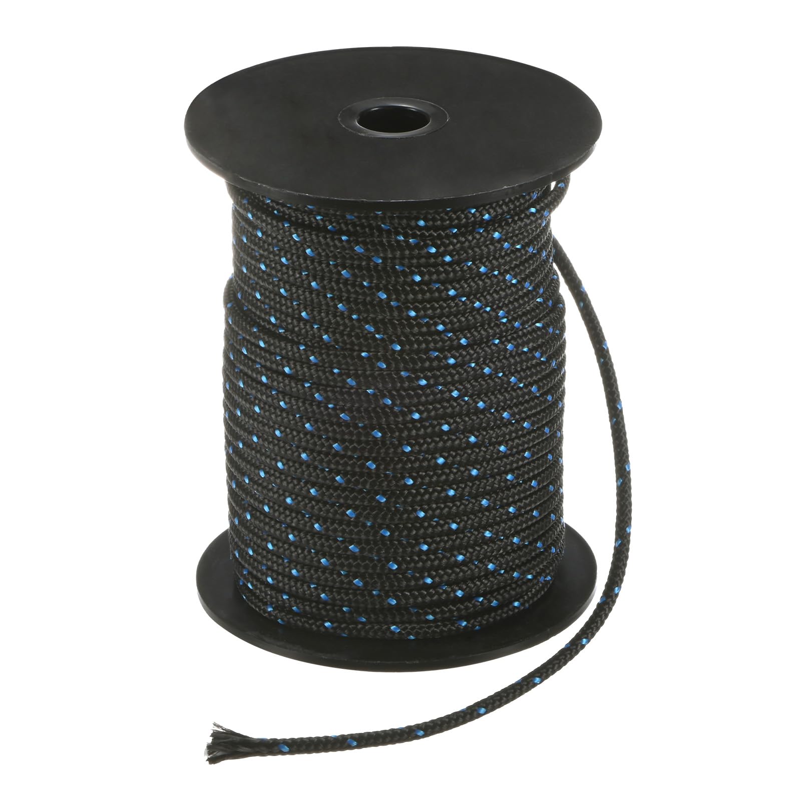 M METERXITY Recoil Starter Rope Pull Cord 3mm 30m Pull Starter Rope Nylon Pull Cord Pull Starter Rope for Mower/Chainsaw/Trimmer/Brush Cutter [Black Blue]