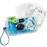 Fujifilm QuickSnap 800 Waterproof Camera with Archival Photo Sleeves | Single use 35 mm color film camera, 27 exposures, waterproof up to 35 feet, with 100 4x6 clear photo sleeves for prints
