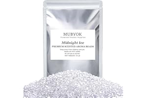 MUBYOK 1.5LB Midnight Ice Premium Scented Aroma Beads for Making Car Freshies Supplies PreScented Beads for Car Air Freshener Sachets Long-Lasing Scent