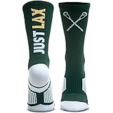 ChalkTalkSPORTS Lacrosse Performance Crew Socks - Multiple Designs & Colors - Youth & Adult - Lax Mid-Calf Socks