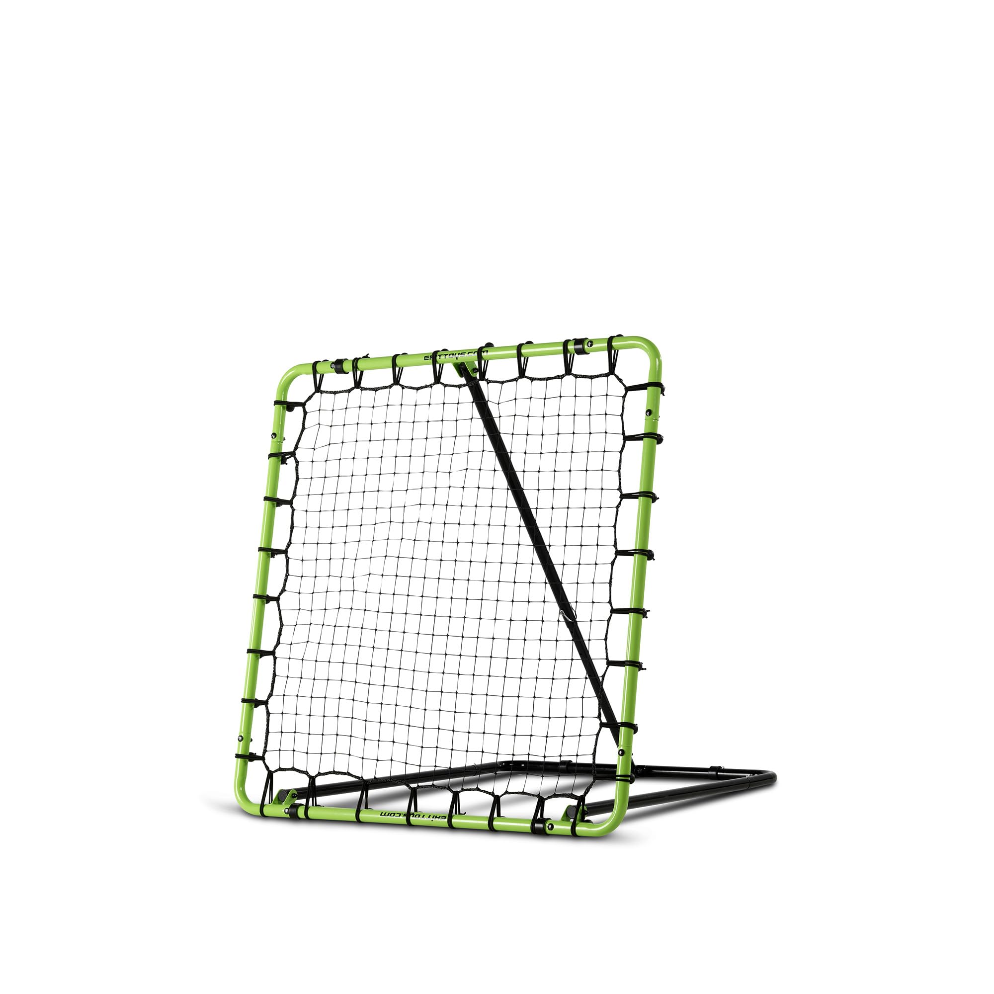 EXIT Toys Tempo Multisport Rebounder Net - 120x120cm - Train your Ball Technique - For Football, Volleyball, Basketball, Handball and Hockey - Adjustable in 8 Positions - Easy to Move - Green/Black