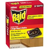Raid Roach Baits, Child Resistant, for Indoor Use, Kills Roaches for 3 Months, 12 Count