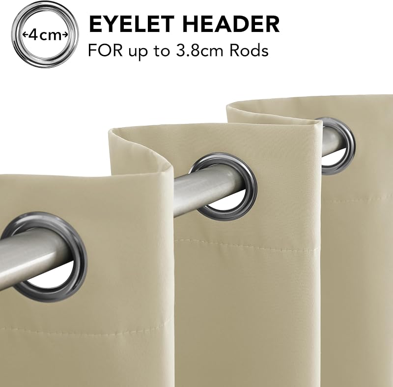 Cortinas Opacas Térmicas para Dormitorio y Salón, 2 Piezas — foto 8 de 8