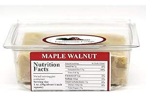 Farmhouse Fudge: Maple Walnut Fudge - Fresh Fudge with Butter and Cream, No Marshmallows! Perfect treat for everyone! Grab & Go Fudge container (8 Ounce)