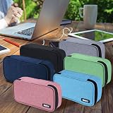 Chelory Large Pencil Case Big Capacity Oxford 8.8x4.4x2.2 inch Light Blue view 7