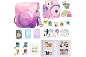 WOGOZAN Accessories Kit for Fujifilm instax Mini 12 Instant Camera Case Bundle +Mini Film Photo Album + Color Filters + Photo