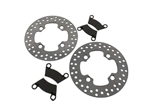 CYCLEATV 2011-2013 Polaris Razor RZR XP 900 Rear Brake Rotor Discs and Brake Pads