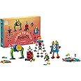 Plus Plus Learn to Build Set, 275 Mini Interlocking Building Blocks, Toy Construction Playset, 3D Puzzle Stem & Art Kit - Robots
