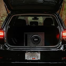 QPower Single Car Audio Subwoofer Box with