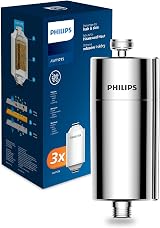 Philips Shower Filter with 3 Cartridges Chrome 50,000 L Filtration Capacity