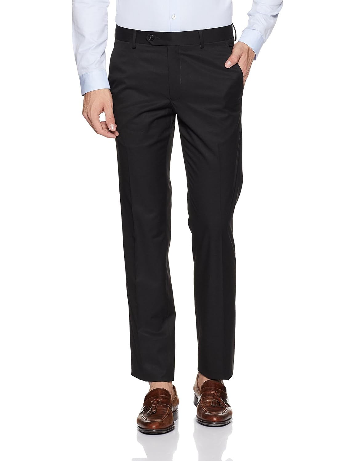 van heusen men's slim fit formal trousers