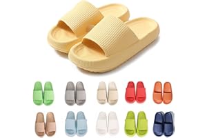rosyclo Cloud Slippers for Women and Men Massage Thick Sole Non-Slip Shower Slippers Bathroom Super Soft Comfy House Cloud Slide Slippers for Indoor and Outdoor